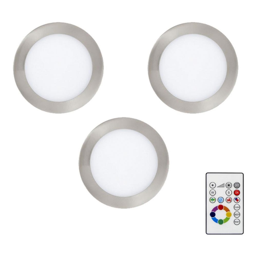 Eglo - ET 3x LED RGBW Lampada da incasso dimmerabile TINUS 4,8W/230V + +TC