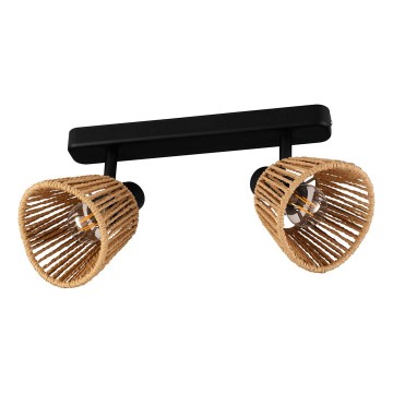 Eglo - Faretto 2xE14/10W/230V nero/beige