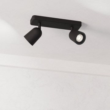 Eglo - Faretto 2xGU10/10W/230V nero
