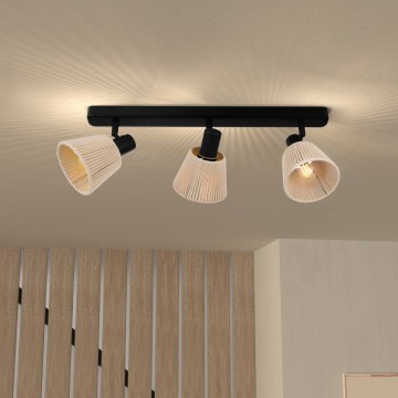 Eglo - Faretto 3xE14/40W/230V beige/nero