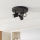 Eglo - Faretto da bagno 3xGU10/5W/230V Ø 25 cm IP44 nero
