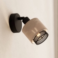 Eglo - Faretto da parete 1xE14/40W/230V nero/beige