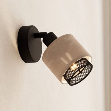Eglo - Faretto da parete 1xE14/40W/230V nero/beige