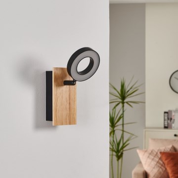 Eglo - Faretto da parete a LED/4,2W/230V nero/marrone