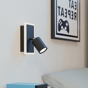 Eglo - Faretto da parete LED/7W/230V nero