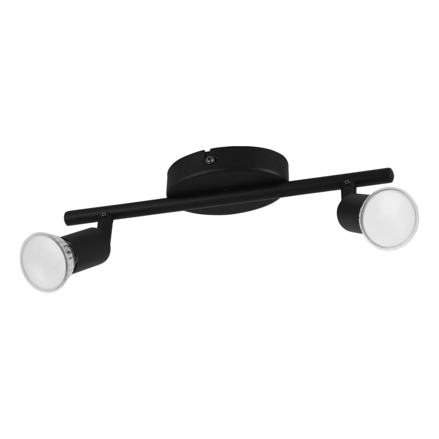Eglo - Faretto LED 2xGU10/2,8W/230V 3000K nero