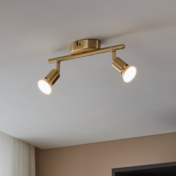 Eglo - Faretto LED 2xGU10/2,8W/230V 3000K oro