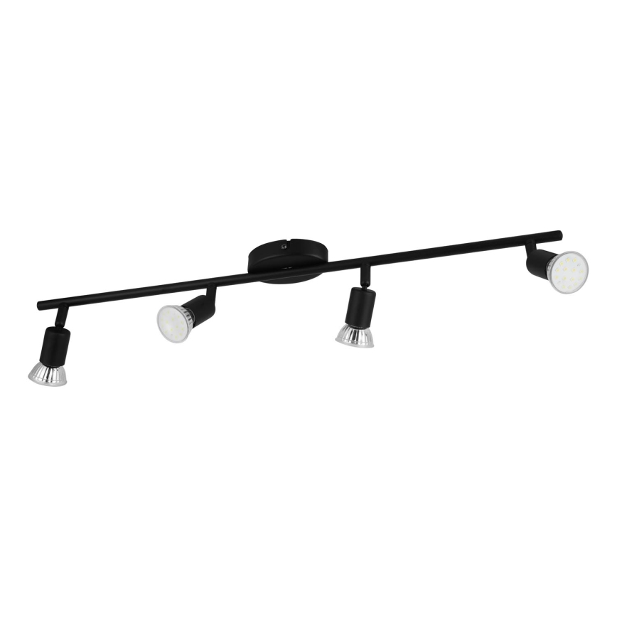 Eglo - Faretto LED 4xGU10/2,8W/230V 3000K nero