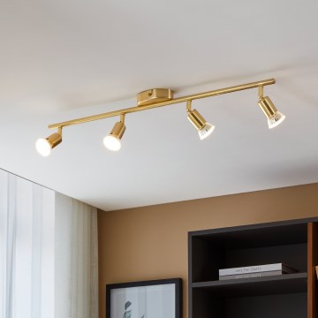 Eglo - Faretto LED 4xGU10/2,8W/230V 3000K oro