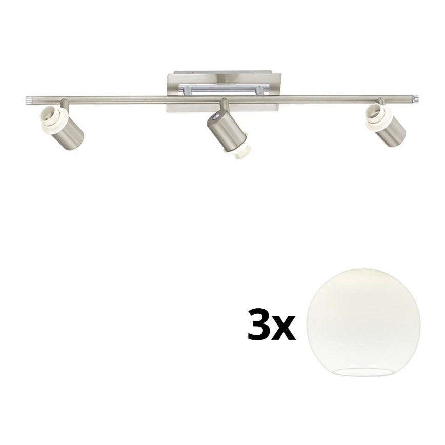 Eglo - Faretto LED MY CHOICE 3xE14/40W/230V cromo opaco/bianco