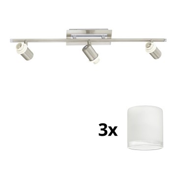 Eglo - Faretto LED MY CHOICE 3xE14/40W/230V cromo opaco/bianco