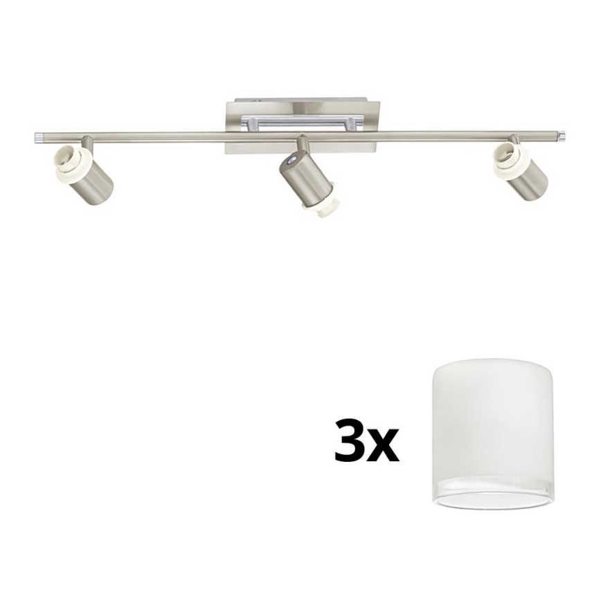 Eglo - Faretto LED MY CHOICE 3xE14/40W/230V cromo opaco/bianco