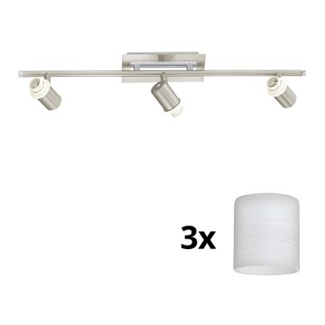 Eglo - Faretto LED MY CHOICE 3xE14/40W/230V cromo opaco/bianco