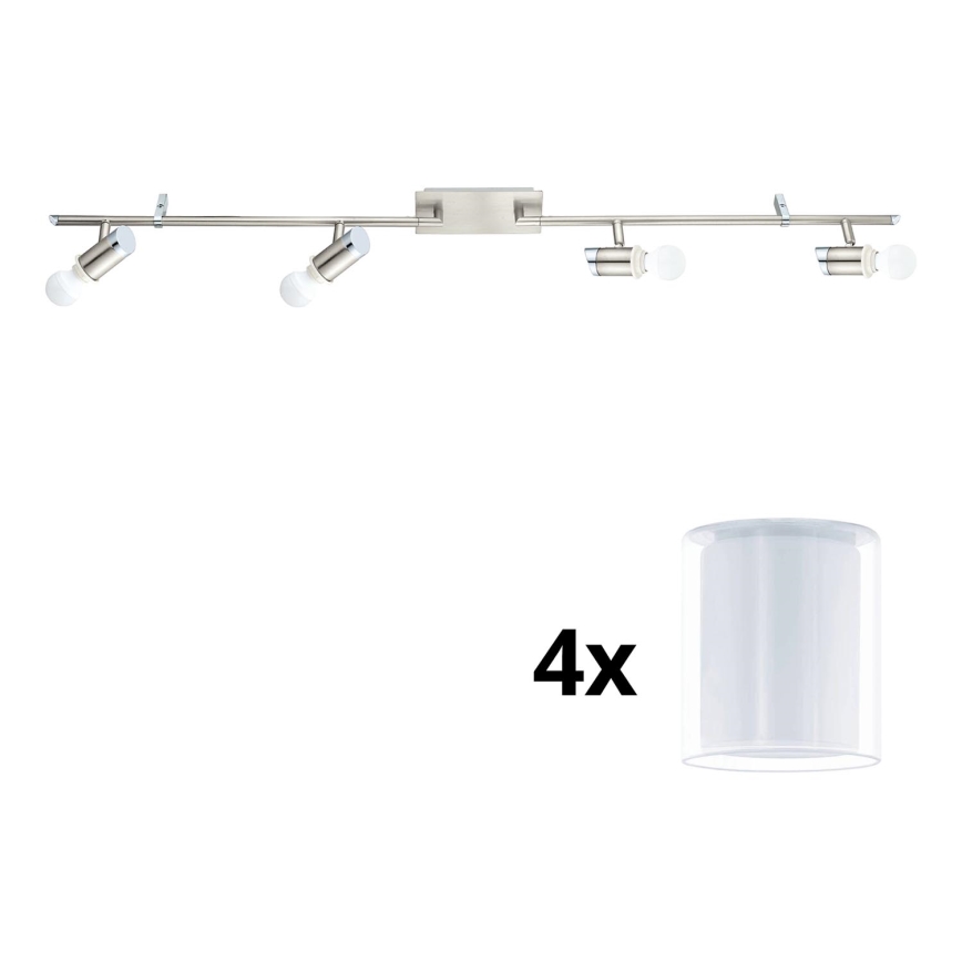 Eglo - Faretto LED MY CHOICE 4xE14/4W/230V cromo opaco/bianco