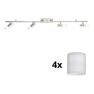 Eglo - Faretto LED MY CHOICE 4xE14/4W/230V  cromo opaco/bianco