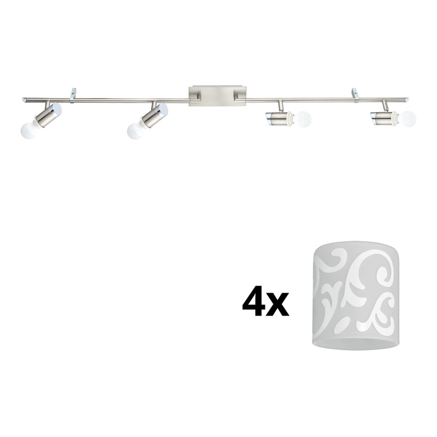 Eglo - Faretto LED MY CHOICE 4xE14/4W/230V cromo opaco/bianco