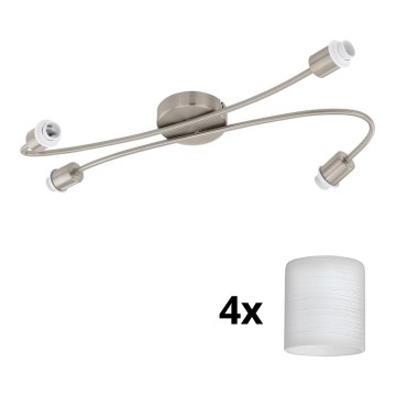 Eglo - Faretto LED MY CHOICE 4xE14/4W/230V cromo opaco/bianco