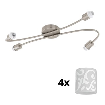 Eglo - Faretto LED MY CHOICE 4xE14/4W/230V cromo opaco/bianco