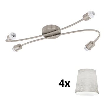 Eglo - Faretto LED MY CHOICE 4xE14/4W/230V cromo opaco/color crema