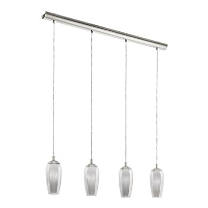 Eglo - Paralume di ricambio per lampadario FARSALA G9 grigio