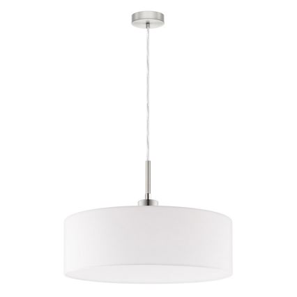 Eglo - Lampada a sospensione LED con cavo TUNJA 1xE27/60W/230V bianca