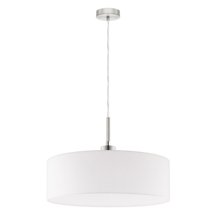 Eglo - Lampada a sospensione LED con cavo TUNJA 1xE27/60W/230V bianca