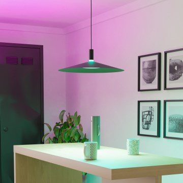 Eglo - Lampada a sospensione LED RGBW dimmerabile con cavo LED/15,5W/230V 2700-6500K nero