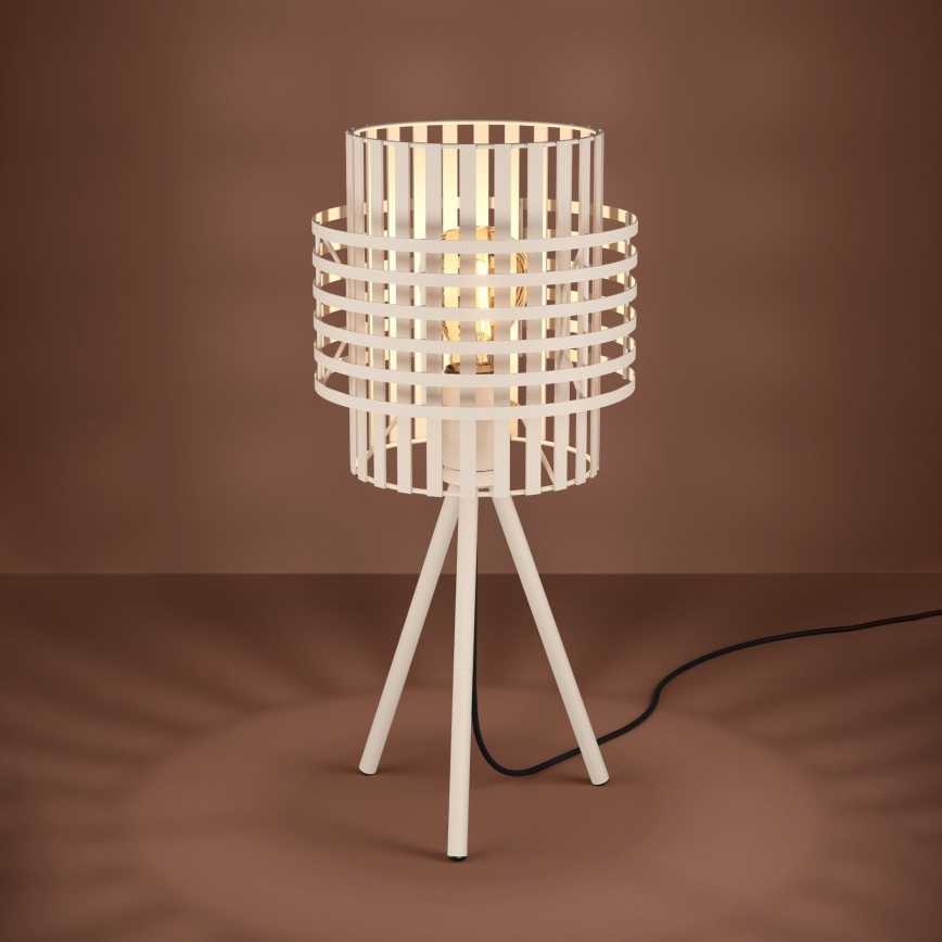 Eglo - Lampada con piedistallo 1xE27/40W/230V color crema