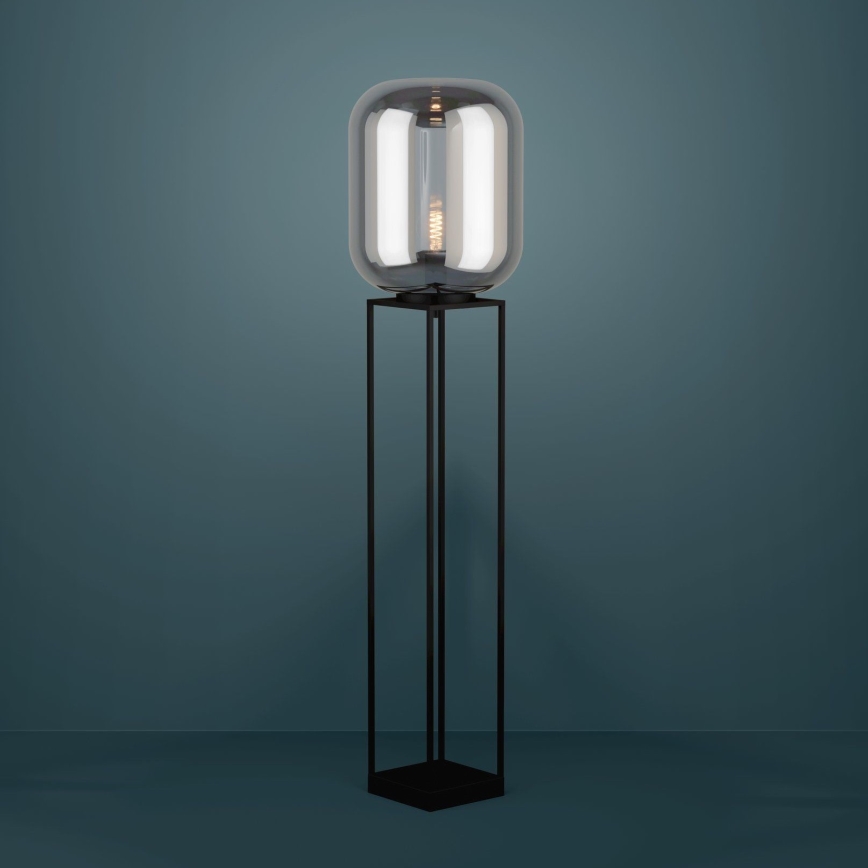 Eglo - Lampada con piedistallo 1xE27/40W/230V fumé