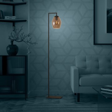 Eglo - Lampada con piedistallo 1xE27/40W/230V marrone