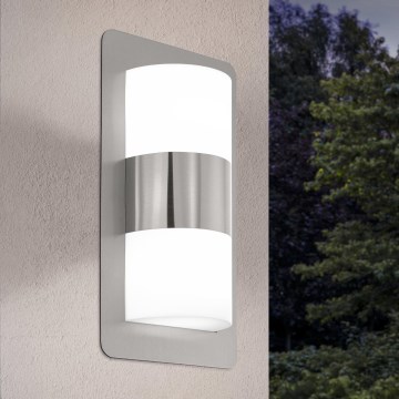 Eglo - Lampada da esterno 2xE27/10W/230V IP4cromo opaco