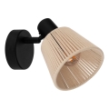 Eglo - Lampada da parete a spot 1xE14/40W/230V beige/nera