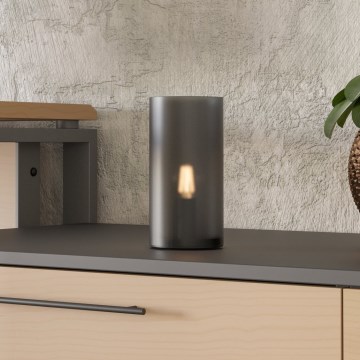 Eglo - Lampada da tavolo 1xE14/60W/230V nera