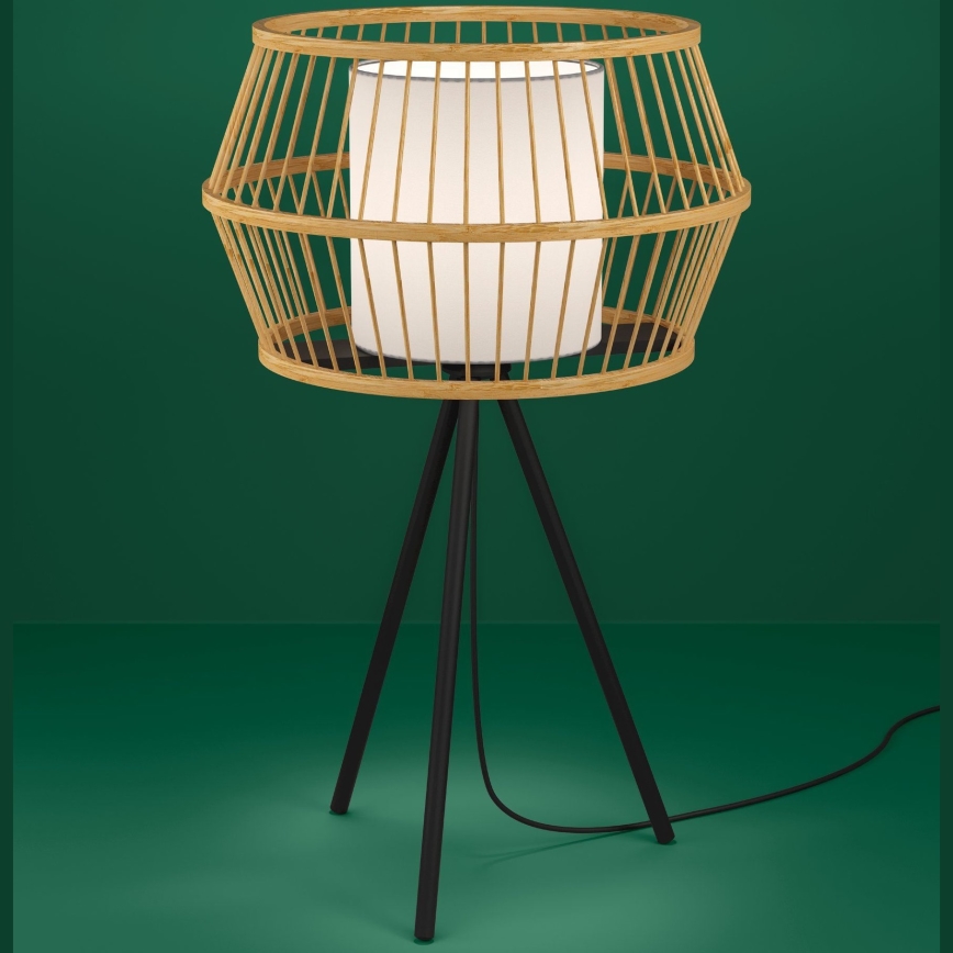 Eglo - Lampada da tavolo 1xE27/40W/230V bambù