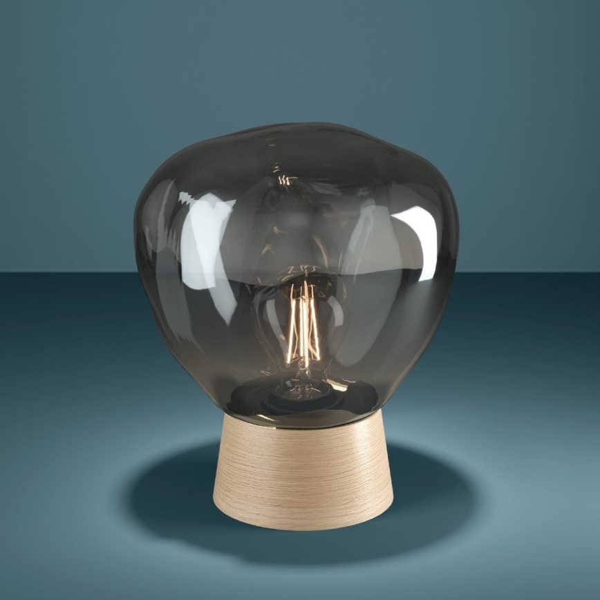 Eglo - Lampada da tavolo 1xE27/40W/230V fumé