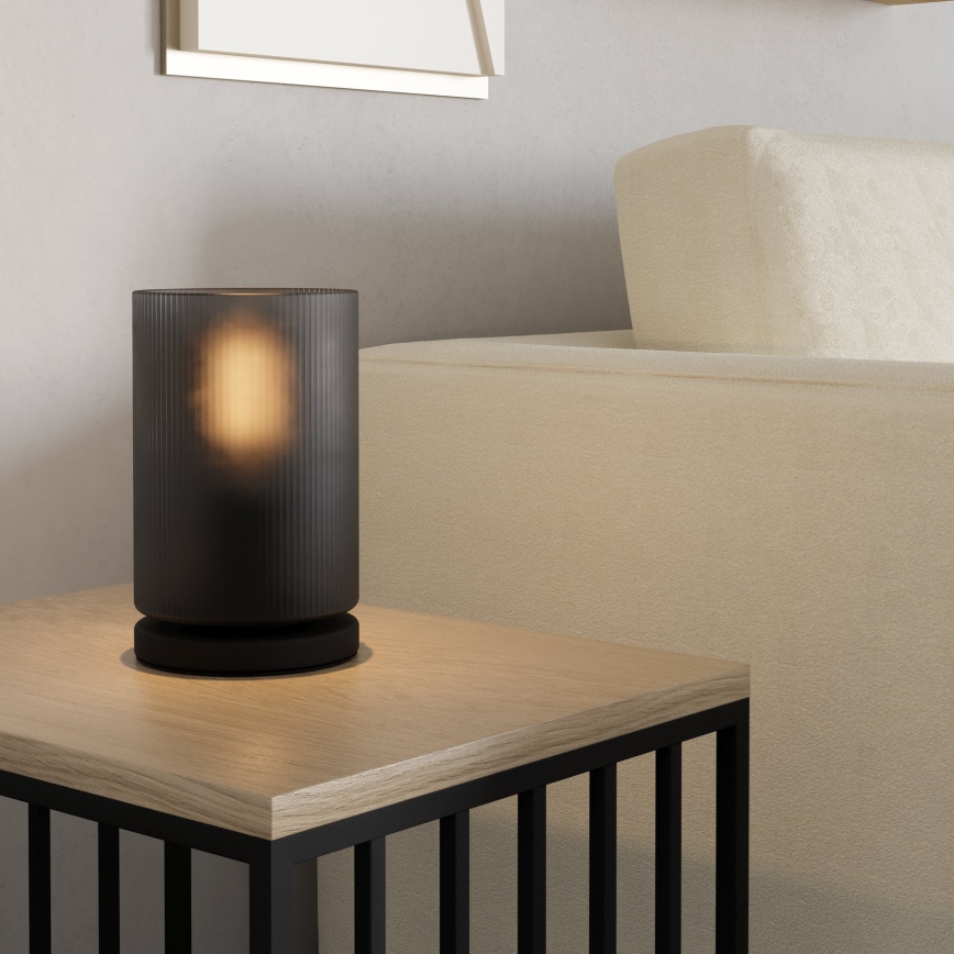 Eglo - Lampada da tavolo 1xE27/40W/230V grigio