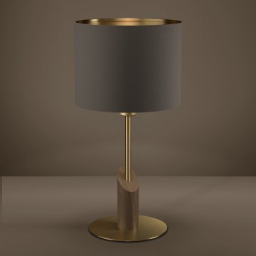 Eglo - Lampada da tavolo 1xE27/40W/230V marrone/oro
