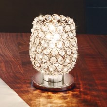 Eglo - Lampada da tavolo di cristallo 1xE27/60W/230V