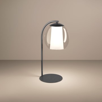 Eglo - Lampada da tavolo dimmerabile LED/5,5W/230V + LED/1,6W 2200-6500K nero cromato