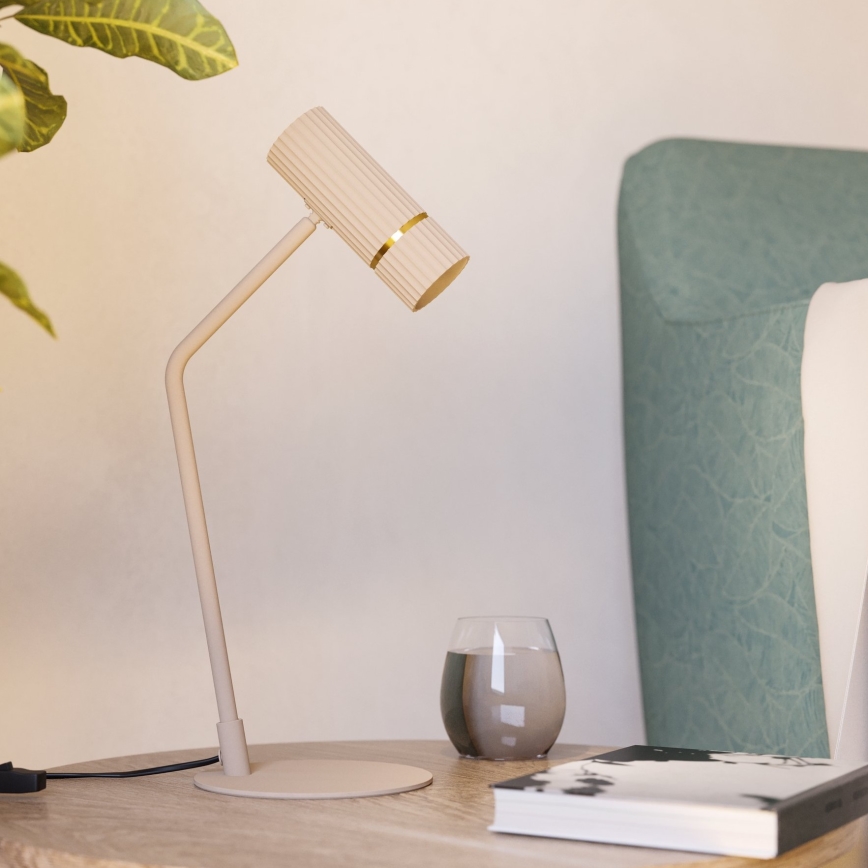 Eglo - Lampada da tavolo LED 1xGU10/5W/230V 3000K beige