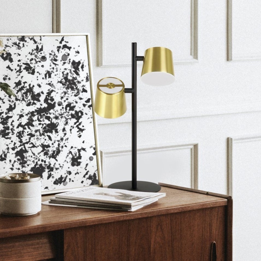 Eglo - Lampada da tavolo LED 2xGU10/4,6W/230V 3000K oro