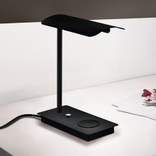 Eglo - Lampada da tavolo LED touch dimmerabile con ricarica wireless LED/5,8W/230V nera