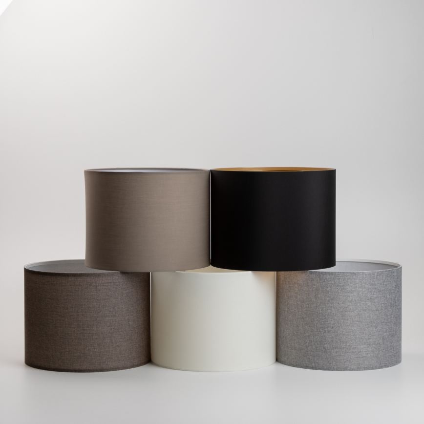 Eglo - Lampada da tavolo LED TUNJA, 1x E27/60W/230V, 38,5 cm, cromo opaco/taupe