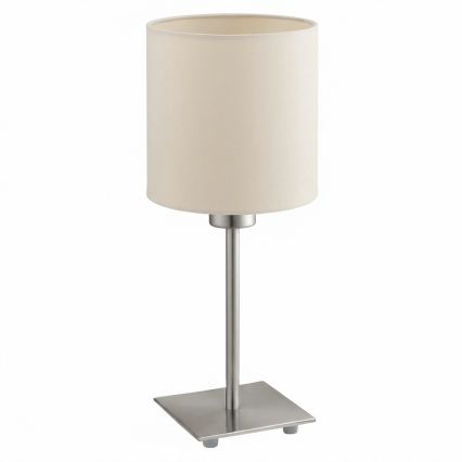 Eglo - Lampada da tavolo LED TUNJA 1xE27/60W/230V, colore crema
