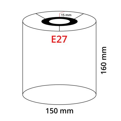 Eglo - Lampada da tavolo LED TUNJA 1xE27/60W/230V, colore crema