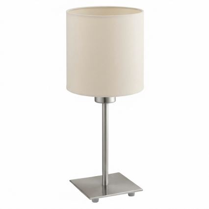 Eglo - Lampada da tavolo LED TUNJA 1xE27/60W/230V crema