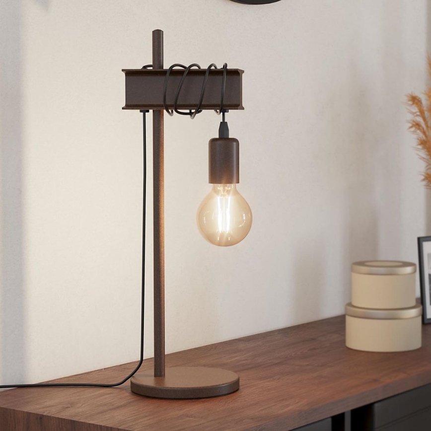 Eglo - Lampada da tavolo TOWNSHEND 1xE27/10W/230V