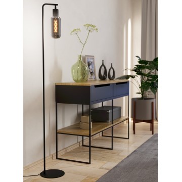 Eglo - Lampada da terra 1xE27/4W/230V nero/fumé