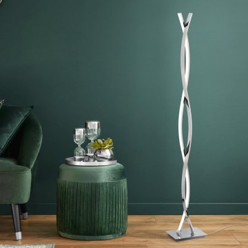 Eglo - Lampada da terra a LED 36 W, 230 V, cromo lucido