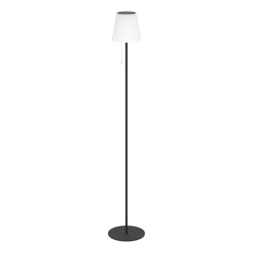 Eglo - Lampada da terra a LED ricaricabile solare 2,3 W / 3,7 V, 3000/4000/6500 K, 1800 mAh, IP44, nera